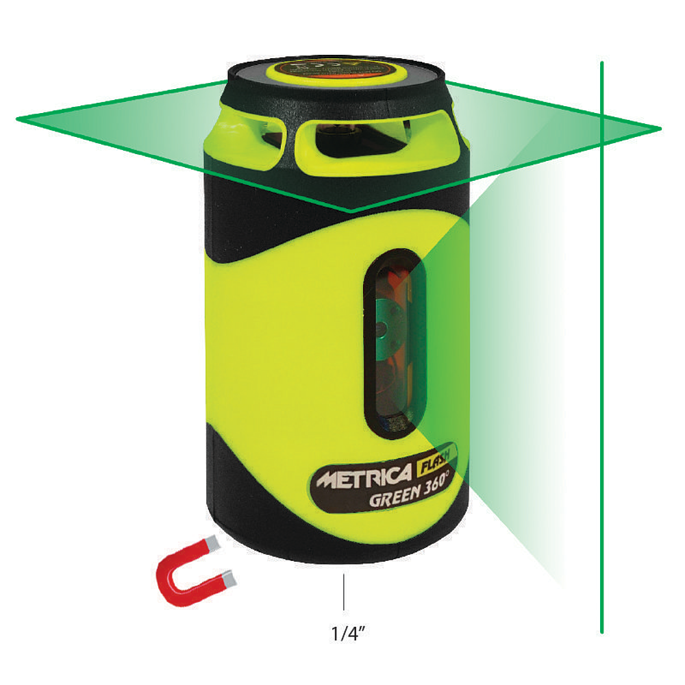 Niveau laser vert FLASH 360°     LA CANETTE